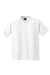 Hanes 5190/5190P Mens Beefy-T Short Sleeve Crewneck T-Shirt w/ Pocket White Flat Front