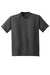 Hanes 5190/5190P Mens Beefy-T Short Sleeve Crewneck T-Shirt w/ Pocket Heather Charcoal Grey Flat Front