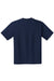 Hanes 5190/5190P Mens Beefy-T Short Sleeve Crewneck T-Shirt w/ Pocket Navy Blue Flat Back