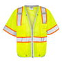 Kishigo Mens Premium Brilliant Series Heavy Duty Class 3 Vest - Lime Green - NEW