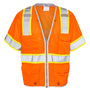 Kishigo Mens Premium Brilliant Series Heavy Duty Class 3 Vest - Orange - NEW