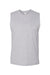 Bella + Canvas 3483 Mens Jersey Muscle Tank Top Heather Grey Flat Front