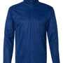 Badger Mens Tonal Blend Moisture Wicking 1/4 Zip Sweatshirt - Royal Blue Tonal Blend