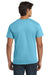 Hanes 5250/5250T Mens ComfortSoft Short Sleeve Crewneck T-Shirt Aquatic Blue Model Back