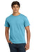 Hanes 5250/5250T Mens ComfortSoft Short Sleeve Crewneck T-Shirt Aquatic Blue Model Front