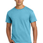 Hanes Mens ComfortSoft Short Sleeve Crewneck T-Shirt - Aquatic Blue