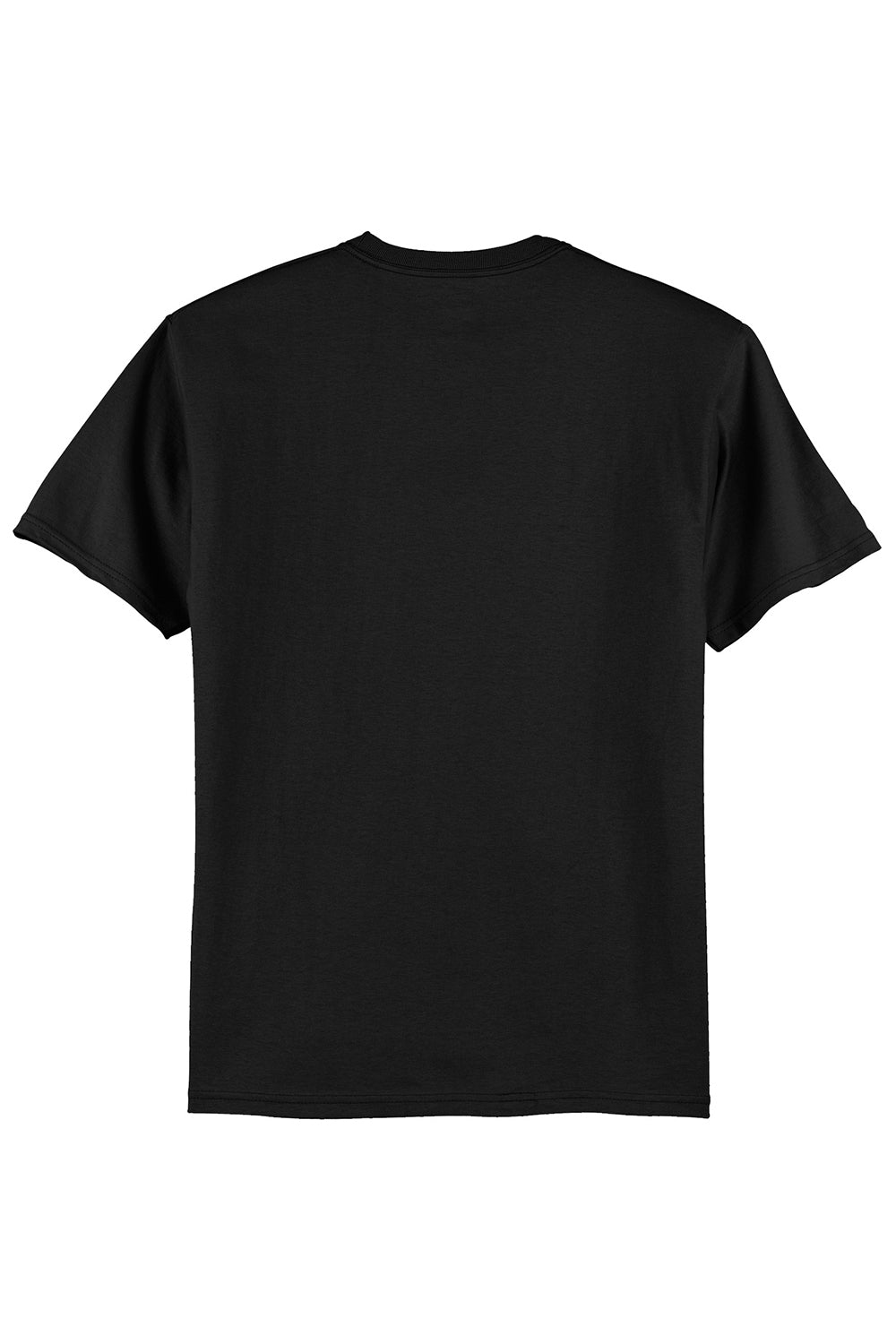 Hanes 5250/5250T Mens ComfortSoft Short Sleeve Crewneck T-Shirt Black Flat Back