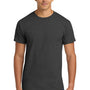 Hanes Mens ComfortSoft Short Sleeve Crewneck T-Shirt - Heather Charcoal Grey