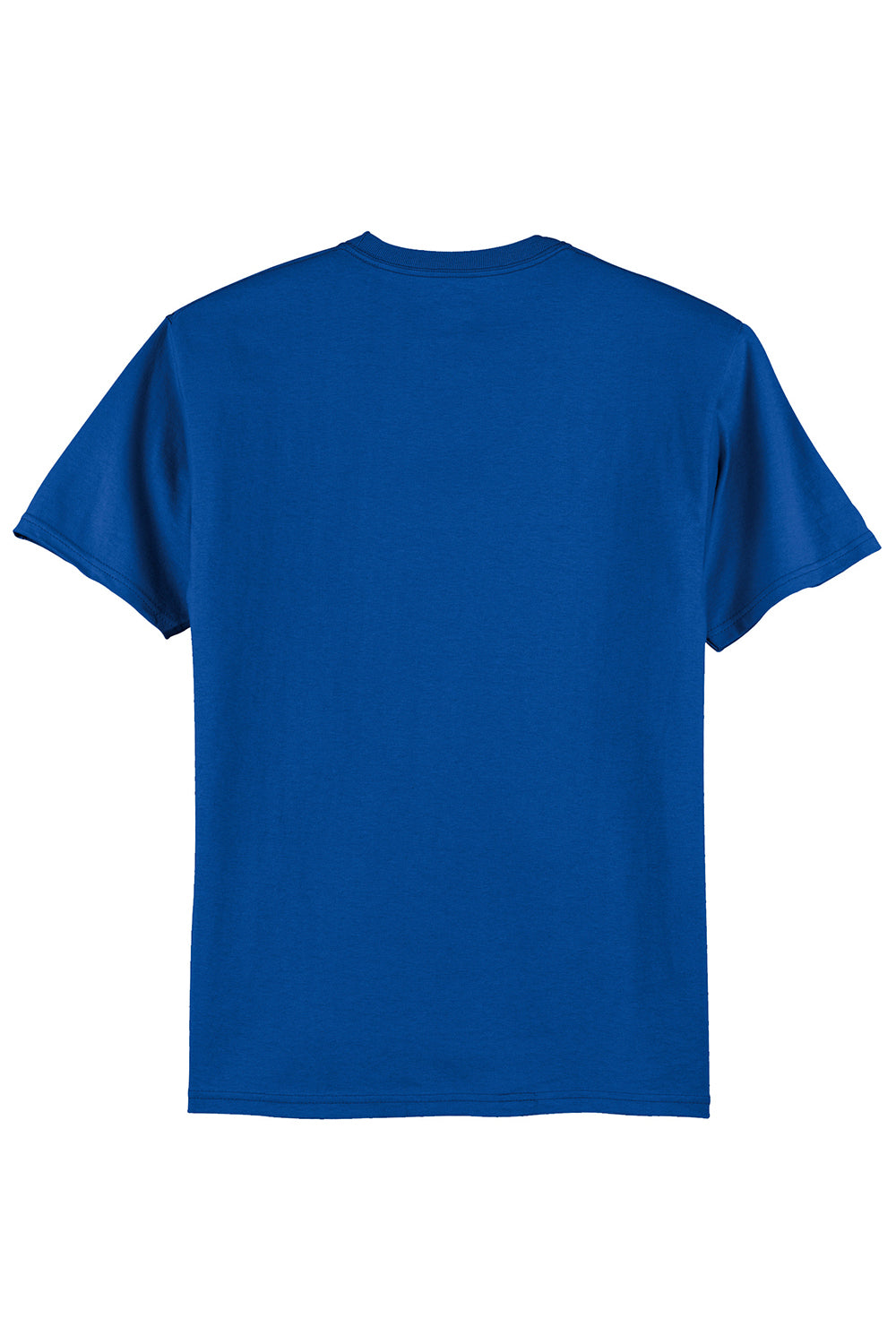 Hanes 5250/5250T Mens ComfortSoft Short Sleeve Crewneck T-Shirt Deep Royal Blue Flat Back