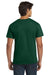 Hanes 5250/5250T Mens ComfortSoft Short Sleeve Crewneck T-Shirt Deep Forest Green Model Back