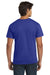 Hanes 5250/5250T Mens ComfortSoft Short Sleeve Crewneck T-Shirt Deep Royal Blue Model Back