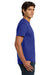 Hanes 5250/5250T Mens ComfortSoft Short Sleeve Crewneck T-Shirt Deep Royal Blue Model Side