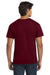 Hanes 5250/5250T Mens ComfortSoft Short Sleeve Crewneck T-Shirt Maroon Model Back