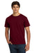 Hanes 5250/5250T Mens ComfortSoft Short Sleeve Crewneck T-Shirt Maroon Model Front