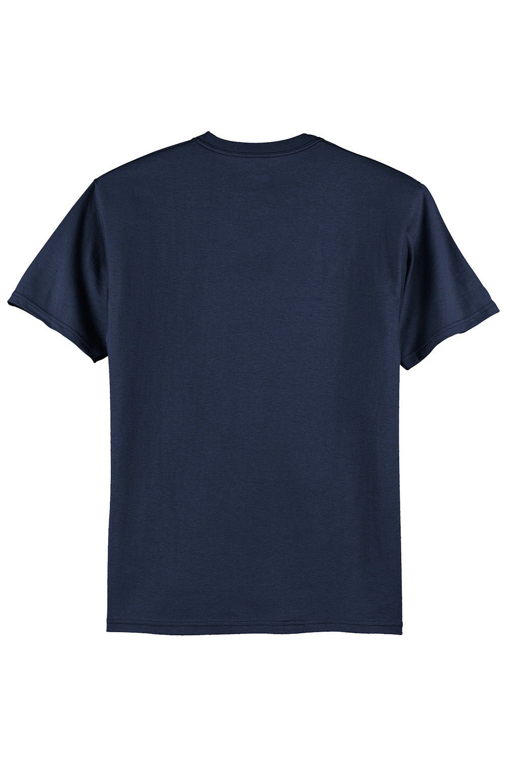 Hanes 5250/5250T Mens ComfortSoft Short Sleeve Crewneck T-Shirt Navy Blue Flat Back