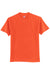 Hanes 5250/5250T Mens ComfortSoft Short Sleeve Crewneck T-Shirt Orange Flat Front