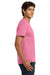 Hanes 5250/5250T Mens ComfortSoft Short Sleeve Crewneck T-Shirt Pink Model Side