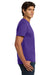 Hanes 5250/5250T Mens ComfortSoft Short Sleeve Crewneck T-Shirt Purple Model Side