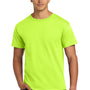 Hanes Mens ComfortSoft Short Sleeve Crewneck T-Shirt - Safety Green