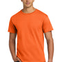 Hanes Mens ComfortSoft Short Sleeve Crewneck T-Shirt - Safety Orange