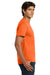 Hanes 5250/5250T Mens ComfortSoft Short Sleeve Crewneck T-Shirt Safety Orange Model Side