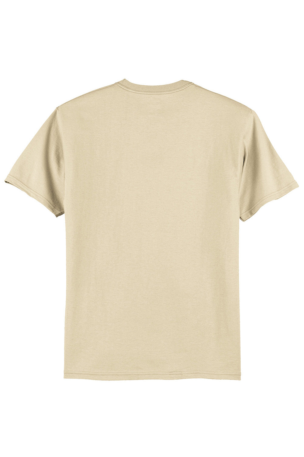 Hanes 5250/5250T Mens ComfortSoft Short Sleeve Crewneck T-Shirt Sand Flat Back