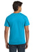 Hanes 5250/5250T Mens ComfortSoft Short Sleeve Crewneck T-Shirt Teal Blue Model Back