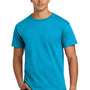 Hanes Mens ComfortSoft Short Sleeve Crewneck T-Shirt - Teal Blue