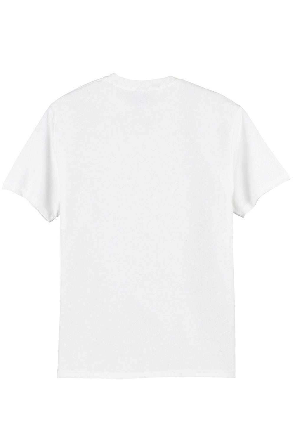 Hanes 5250/5250T Mens ComfortSoft Short Sleeve Crewneck T-Shirt White Flat Back