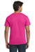 Hanes 5250/5250T Mens ComfortSoft Short Sleeve Crewneck T-Shirt Wow Pink Model Back