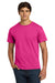 Hanes 5250/5250T Mens ComfortSoft Short Sleeve Crewneck T-Shirt Wow Pink Model Front