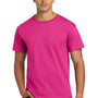 Hanes Mens ComfortSoft Short Sleeve Crewneck T-Shirt - Wow Pink