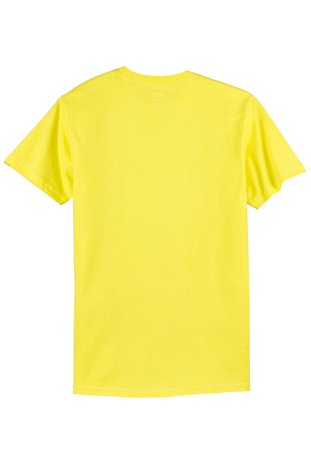 Hanes 5250/5250T Mens ComfortSoft Short Sleeve Crewneck T-Shirt Yellow Flat Back