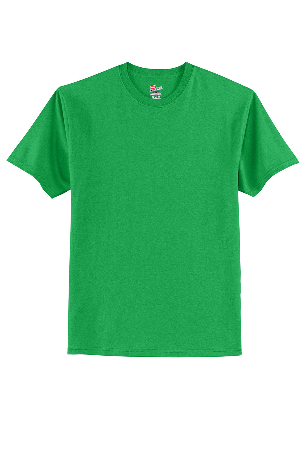 Hanes 5250/5250T Mens ComfortSoft Short Sleeve Crewneck T-Shirt Kelly Green Flat Front