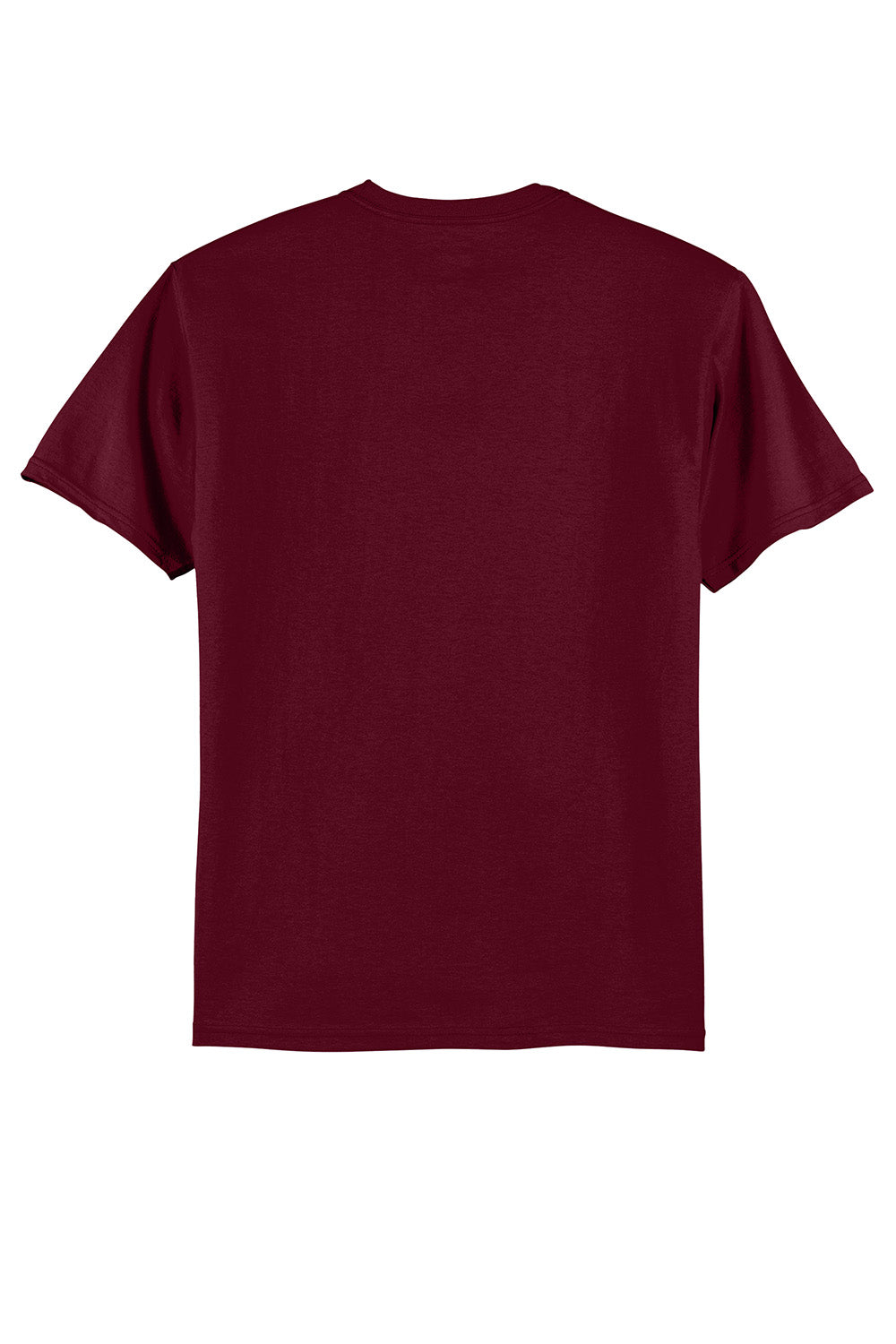 Hanes 5250/5250T Mens ComfortSoft Short Sleeve Crewneck T-Shirt Maroon Flat Back