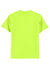 Hanes 5250/5250T Mens ComfortSoft Short Sleeve Crewneck T-Shirt Safety Green Flat Back