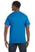 Hanes 5250/5250T Mens ComfortSoft Short Sleeve Crewneck T-Shirt Sapphire Blue Model Back