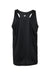 Badger 2166 Youth B-Core Moisture Wicking Racerback Tank Top Black Flat Back