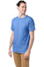 Hanes 5280 Mens ComfortSoft Short Sleeve Crewneck T-Shirt Carolina Blue Model 3Q