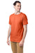 Hanes 5280 Mens ComfortSoft Short Sleeve Crewneck T-Shirt Texas Orange Model 3Q