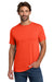 Hanes 5280 Mens ComfortSoft Short Sleeve Crewneck T-Shirt Orange Model Front