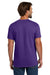 Hanes 5280 Mens ComfortSoft Short Sleeve Crewneck T-Shirt Purple Model Back