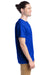 Hanes 5280 Mens ComfortSoft Short Sleeve Crewneck T-Shirt Athletic Royal Blue Model Side