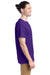 Hanes 5280 Mens ComfortSoft Short Sleeve Crewneck T-Shirt Athletic Purple Model Side