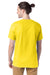 Hanes 5280 Mens ComfortSoft Short Sleeve Crewneck T-Shirt Athletic Yellow Model Back