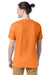 Hanes 5280 Mens ComfortSoft Short Sleeve Crewneck T-Shirt Tennessee Orange Model Back