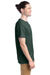 Hanes 5280 Mens ComfortSoft Short Sleeve Crewneck T-Shirt Athletic Dark Green Model Side