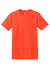 Hanes 5280 Mens ComfortSoft Short Sleeve Crewneck T-Shirt Orange Flat Front