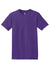 Hanes 5280 Mens ComfortSoft Short Sleeve Crewneck T-Shirt Purple Flat Front