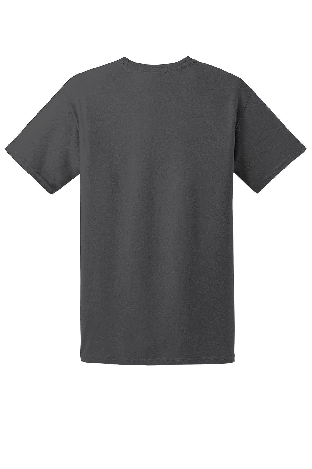 Hanes 5280 Mens ComfortSoft Short Sleeve Crewneck T-Shirt Smoke Grey Flat Back